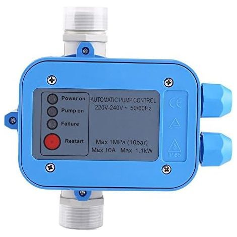 220V Druckschalter, Wasserpumpensteuerung, Automatische Wassersteuerung, Elektronische Schaltereinheit für Haus, Hof, Garten, Gewächshaus - (1/5)
