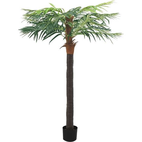 vidaXL Palmera fénix artificial con macetero 215 cm verde (1/2)