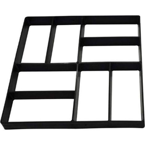 pair Moule à pavés en béton pour allées, moule réutilisable pour la réalisation de pavages soi-même (allée, jardin, terrasse, brique) 40x40cm