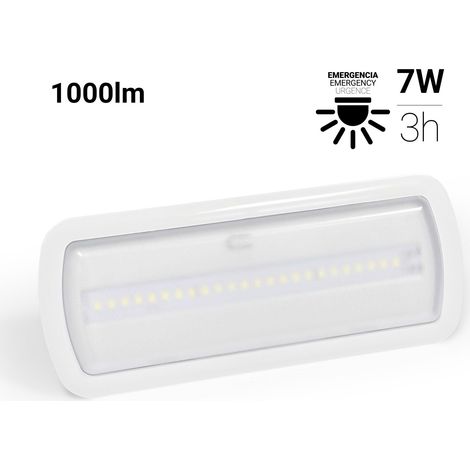 Lampada di emergenza  AUTOTEST - 7W - 1000lm - 3h di autonomia