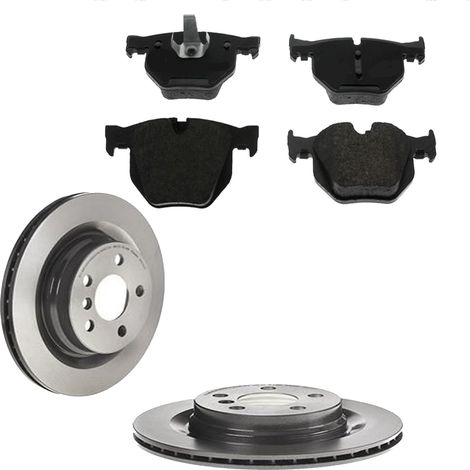 KIT FRENI POSTERIORI compatibile con BMW X6 (E71,E72) - DISCHI + PASTIGLIE OEM: FDB4067 / A 00 434 / 17870 /SOSTITUZIONE DIRETTA/BASSA POLVERE/SILENZIOSO (1/5)