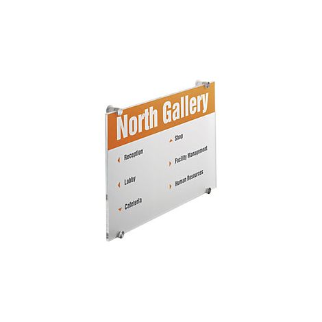 Rótulo para puertas CRYSTAL SIGN  de cristal acrílico  para DIN (1/3)