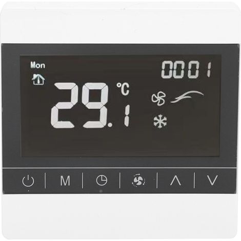 Thermostat de climatisation centrale à écran tactile, contrôleur de température intelligent, 180-260 V CA (1/5)