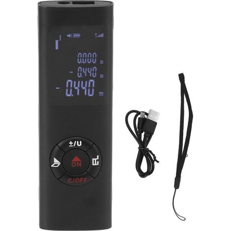 Télémètre laser de 40 mètres, télémètre laser numérique de poche, télémètre portable multifonctionnel, adapté à la décoration intérieure, à l'architecture intérieure et à la conception architecturale. (1/5)