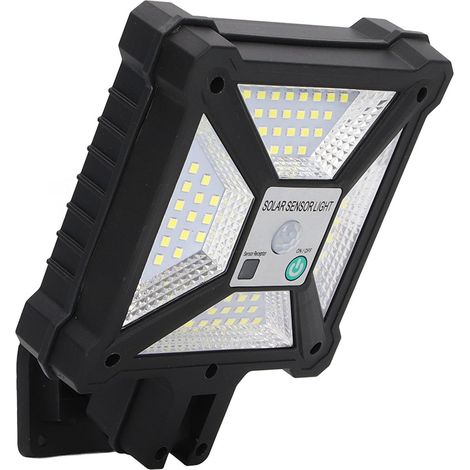 Lampe solaire extérieure à détecteur de mouvement, étanche IP65, LED avec télécommande pour allée ou clôture (1/5)