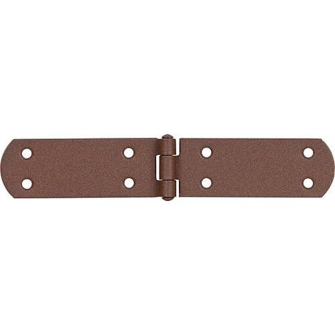 Charnière pour caisses DURAVIS® 195 x 35 x 2 mm, matériau : Acier, bleu zingué, surface : brun rouille