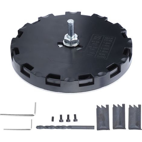 Kit de forets de rechange réglables pour scie cloche, diamètre 45 à 130 mm, pour bois et plastique. (1/5)