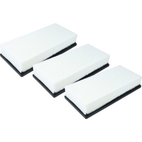 vhbw 3x filtro a pieghe piatte M compatibile con Kärcher NT 65/2 Tact² per NT 65/2 Tact² Tc, NT 55/2 Tact² Me I aspirapolvere - Elemento filtrante (1/5)