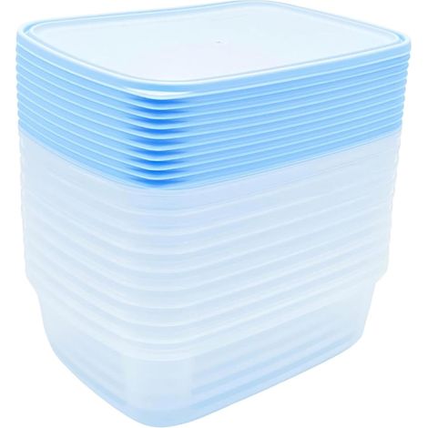6 x 3L Microwave Containers Reusable Food Storage Meal Prep Containers with Lids