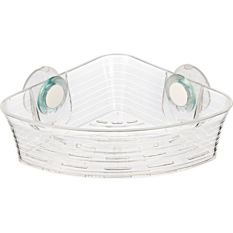Panier de baignoire d'angle transparent Geco (1/3)