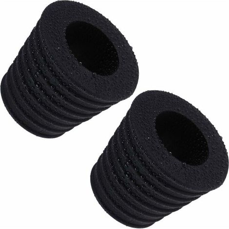 Lot de 2 cales pour parasols de 3,8 cm, cônes pour table de terrasse avec trou d'ouverture de 50 à 69 mm (2, noir)-LIAIKI (1/5)