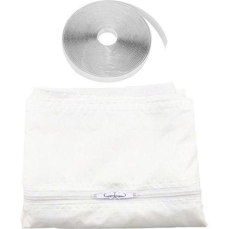 Tissu joint 400cm pour climatisation fenêtre porte Tissu de calfeutrage kit climatiseur mobile portes et fenêtres Isolation fraîcheur Installation simple et pratique (fenêtres 400x40 CM) (1/5)