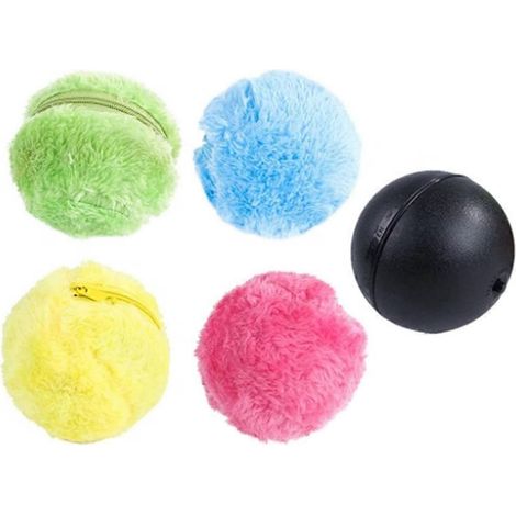 Katzenspielzeugball, Kätzchen, bunter, rollender Fellball, automatischer Lauf