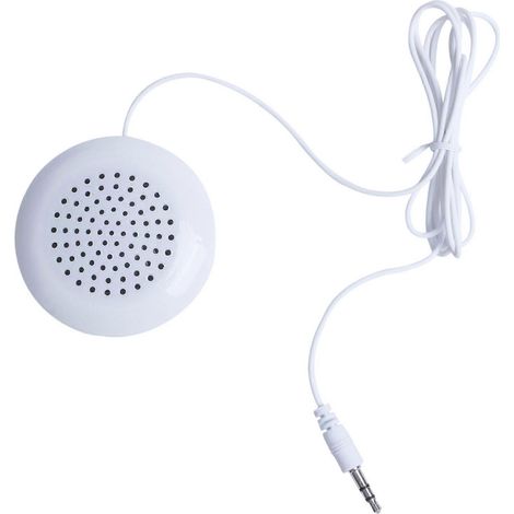 Mini-haut-parleur portable 3,5 mm pour MP3, MP4, CD, iPod et téléphone (blanc) (1/5)