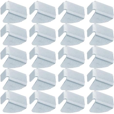 Supports Étagères Métalliques Clips de Fixation Triangulaires Épais pour Armoires Bureau et Cuisine Supports pour Panneaux Contreplaqué Mélaminé et Métal (1/5)