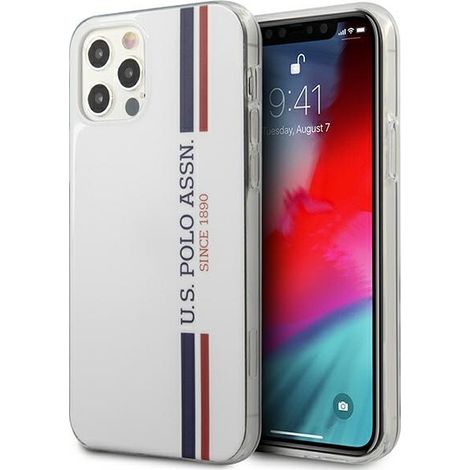 US Polo USHCP12MPCUSSWH iPhone 12/12 Pro 6,1 Zoll, weiß/weiß, Tricolor-Kollektion (1/5)