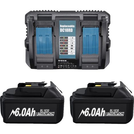 Batterie 18V, capacité 6,0Ah, certifiée FCC et RoHS (1/2)