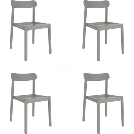 Sillas Elba garbar plástico verde (Pack de 4) (1/5)