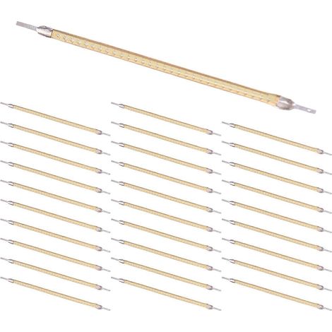 Lot de 30 ampoules LED 3V ultra-minces à filament flexible de 60 mm, style rétro, lumière bleue. (1/5)