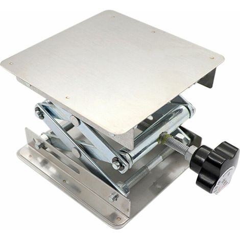 Petite table de levage en acier inoxydable Positionneur de levage manuel Aides à l'expérimentation/soudure (1/5)