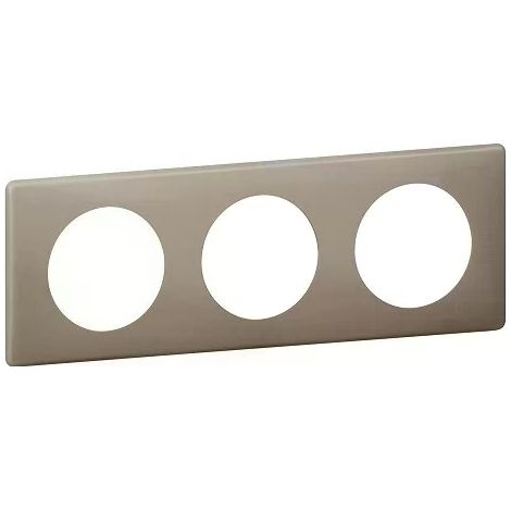 Legrand 066723 - Céliane plate - powder coated - 3 positions - sandstone