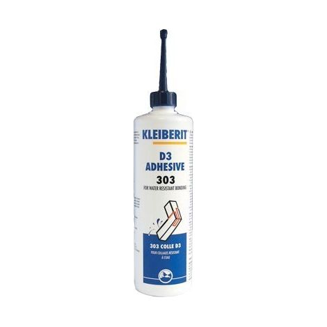 Colle à bois vinylique D3/D4 0,5kg – Collage résistant à l'eau pour bois durs et exotiques – Monocomposante, bicomposante – Kleiberit