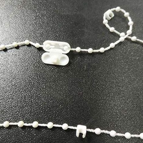 Zubehör für Rollos: 89-Perlen-Kette, 20 m Kette, Set mit 5 Perlenschlaufen (1/4)