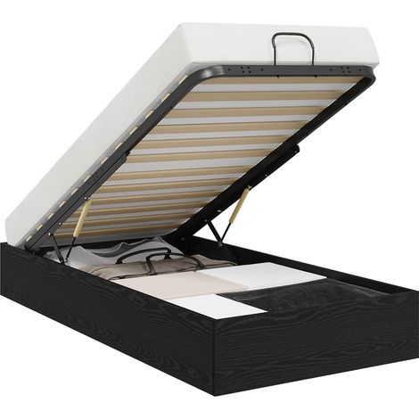 Maison Exclusive - Cadre de lit ottoman Chêne Noir 75,5 x 190 cm Bois d’ingénierie (1/5)
