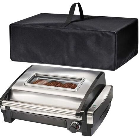 Housse anti-poussière pour barbecue d'intérieur Ninja GR101 Sizzle sans fumée et grille/Hamilton Beach Electric Indoor Grill (1/4)
