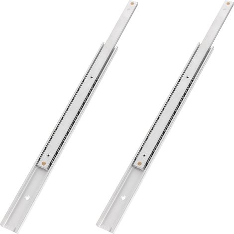 Glissières de tiroir en acier inoxydable, largeur 16 mm, rails 200 mm (1/5)