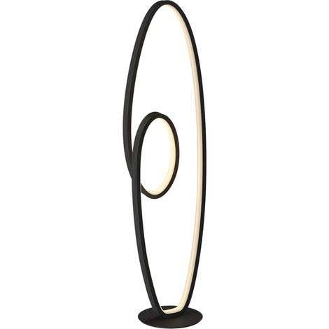 [NEUWERTIG] B-Ware Lucande Stehleuchte Bronwyn LED dimmbar anthrazit Aluminium 122cm 32W 3200Lumen (1/2)