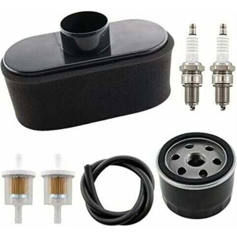 Ensemble de filtre à air avec pré-filtre à huile et bougie d'allumage pour moteur 4 temps de rechange Kawasaki FR651V FR691V FR730V FS481V FS541V FS600V FS651V FS691V FS730V. (1/4)