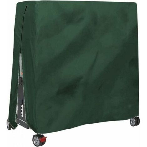 Housse Table De Tennis - Tissu Oxford 420D - Résistante Aux Intempéries Et Aux UV - Fermeture Éclair + Cordon De Serrage - 1 Pièce (1/4)