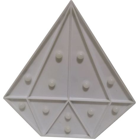 Veilleuse LED décorative en forme de diamant, lampe de chevet de bureau (1/4)