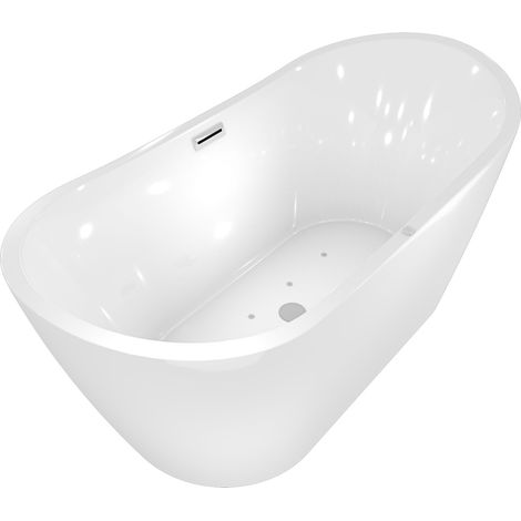 freistehende Badewanne Wanne F13 180x92cm Whirlpool Luftmassage