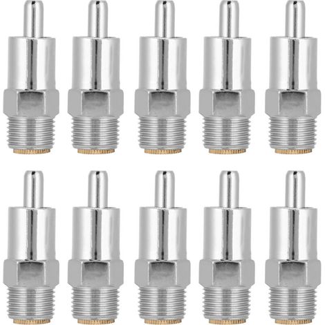 10 pieces/set stainless steel automatic pig waterer round mouth nipple drinker for pigs (1/5)
