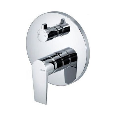 Miscelatore doccia 2 uscite completo di corpo incasso in ottone cromo timea (1/3)
