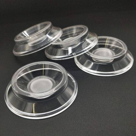 GDHZS-  Lot de 4 patins de protection pour pieds de piano en plastique ABS de haute qualité antidérapant (transparent) (1/5)