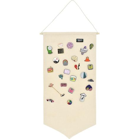 Broche murale bijoux organisateur toile présentoir émail broche blanc (1/2)