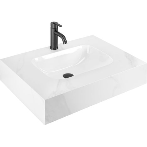 Lavabo sospeso REA Aresa Belt White 70 (1/5)
