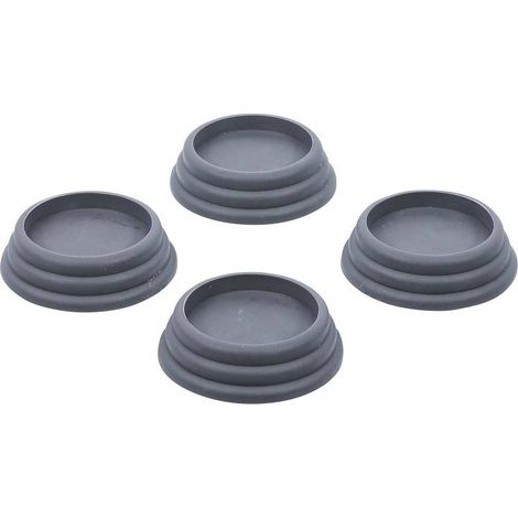Jeu de Patins Amortisseurs de Vibrations 4 pcs 65 x 20 mm - Résistants et Antidérapants - Caoutchouc - D-Work