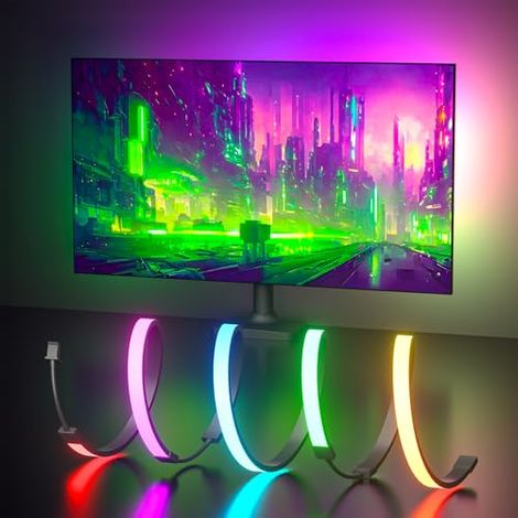 [NIEMALS VERWENDET] 32-Zoll-Gaming-Monitor mit Hintergrundbeleuchtung und Farbsynchronisation, kompatibel mit Windows-Computern [Energieklasse C]