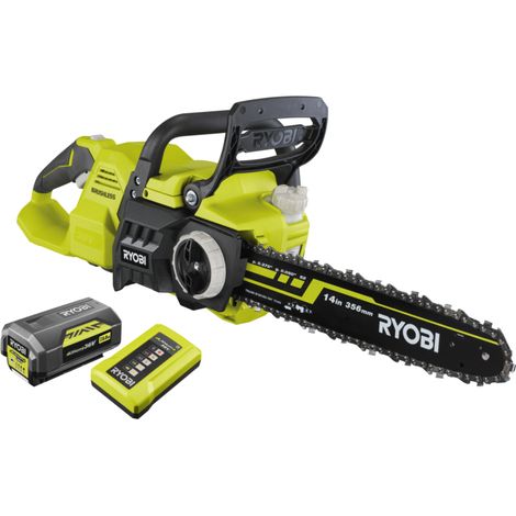 MOTOSEGA RYOBI 36V BATTERIA 1 5AH - GUIDA BRUSHLESS 35 CM - RY36CSX35A-150 (1/10)