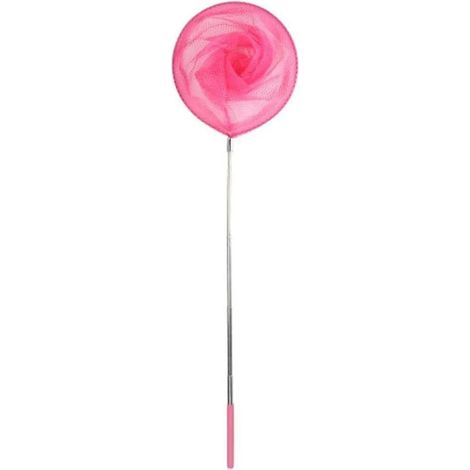 Rete da pesca per bambini, 37-86cm telescopica con manico, manico telescopico in acciaio inossidabile, rete da pesca a manico lungo per stagni (1/4)