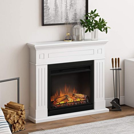 CHIMENEA ELECTRICA TAGU LARSEN BLANCA (1/5)