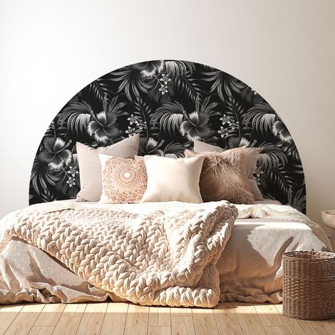 Stickers tête de lit - Fleurs - 160 x 130 cm - Pour lits (120 à 140 cm) - Adhésif MAT (1/2)