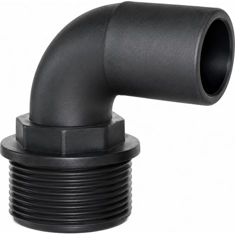 Racor Portamanguera Curvo 90º Rosca Macho 1 1/4'' Ø 25 mm