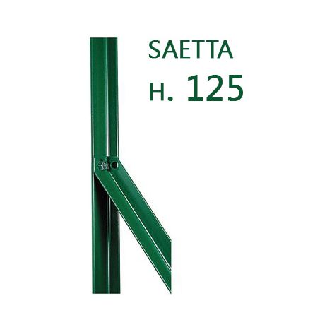 10PZ Saetta di sostegno a L H 125 CM 25x25x3 mm PLASTIFICATA per paletti in ferro a T da H 150 recinzioni da GIARDINO (1/2)
