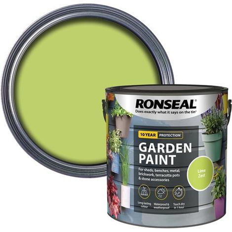 Ronseal Garden Paint Lime Zest 2.5 litre RSLGPLZ25L