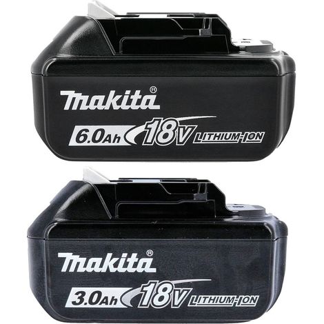 Genuine Makita 18V Batteries - 1x 6.0Ah BL1860 1x 3.0Ah BL1830 LXT Star Battery (1/5)